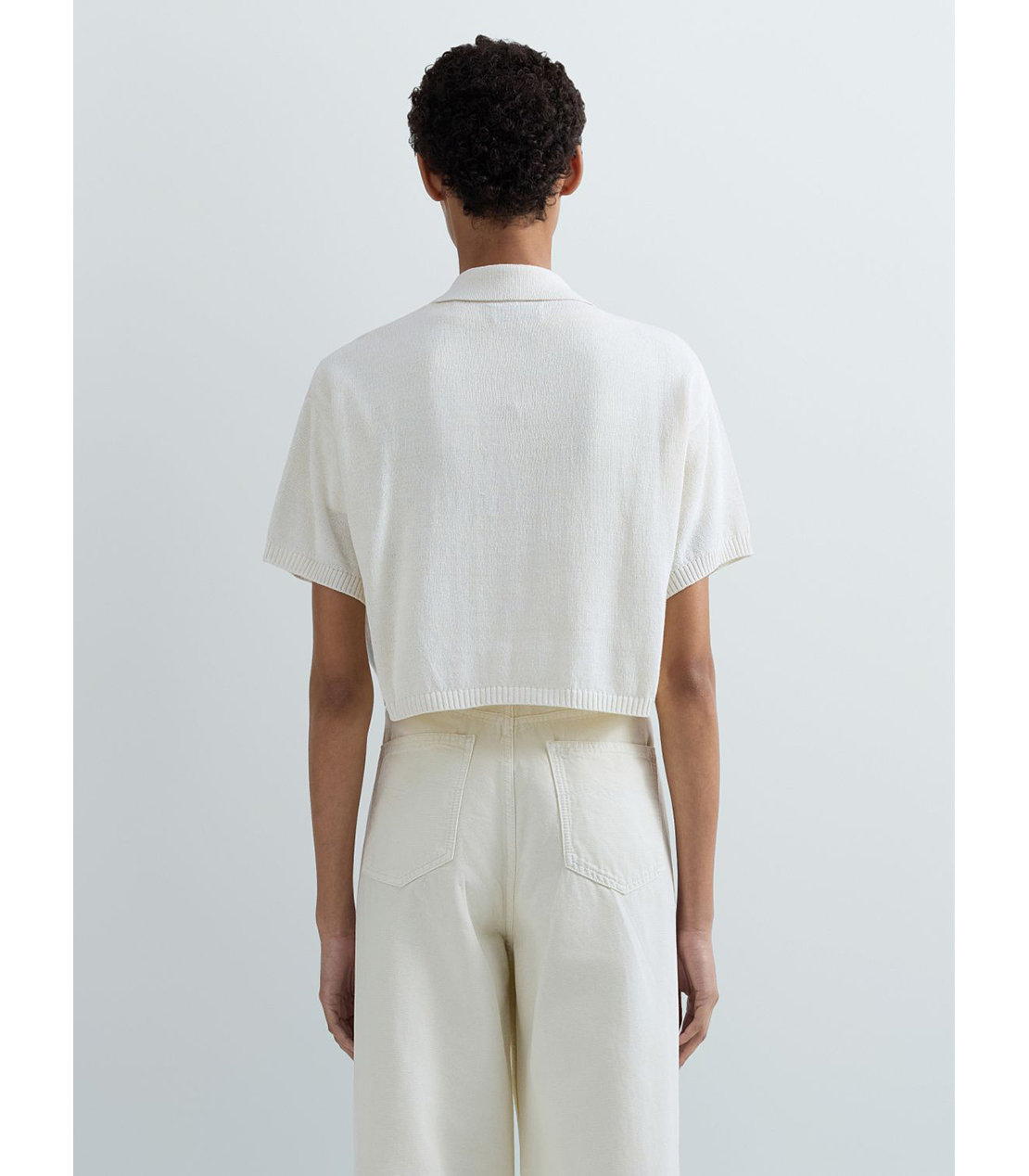 クロップドポロシャツ 詳細画像 ホワイト 3